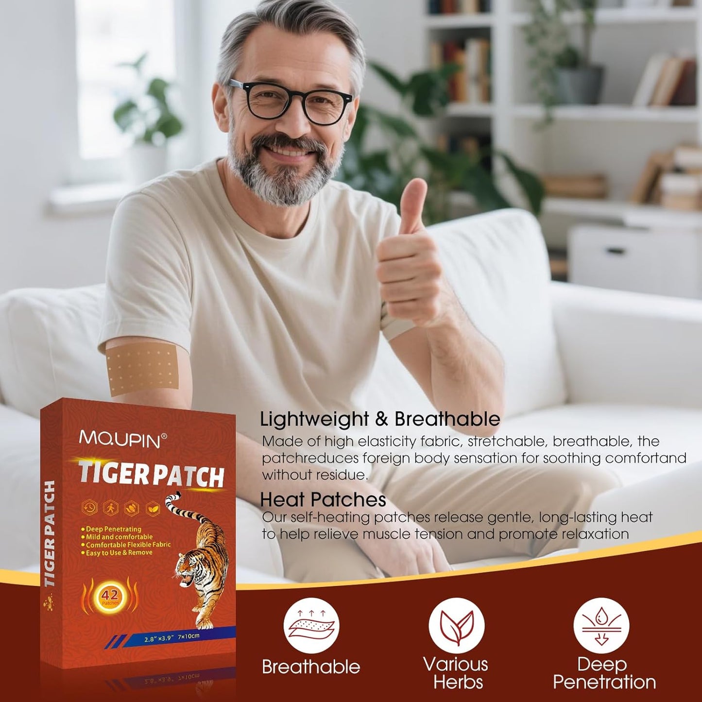 Tiger Patch Pain Drainage & Slimming Foot Patches