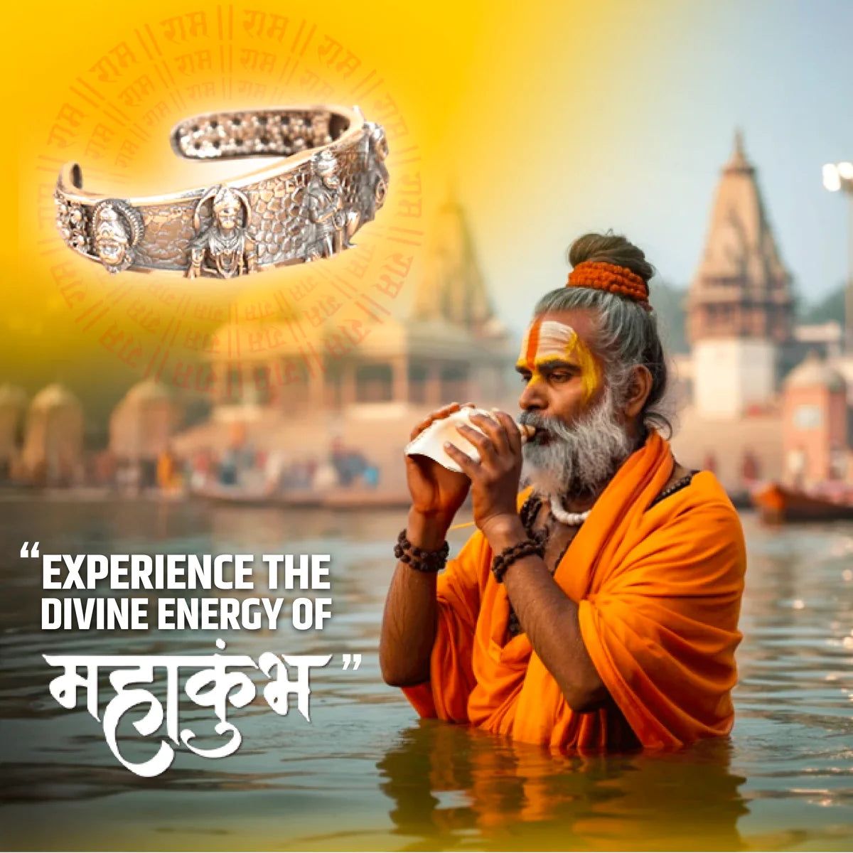 Bajrang Kada™ - Hanumanji Shakti Kada with Free Essence Spray 🙏💪 (Mahakumbh Special 🔥🔥)