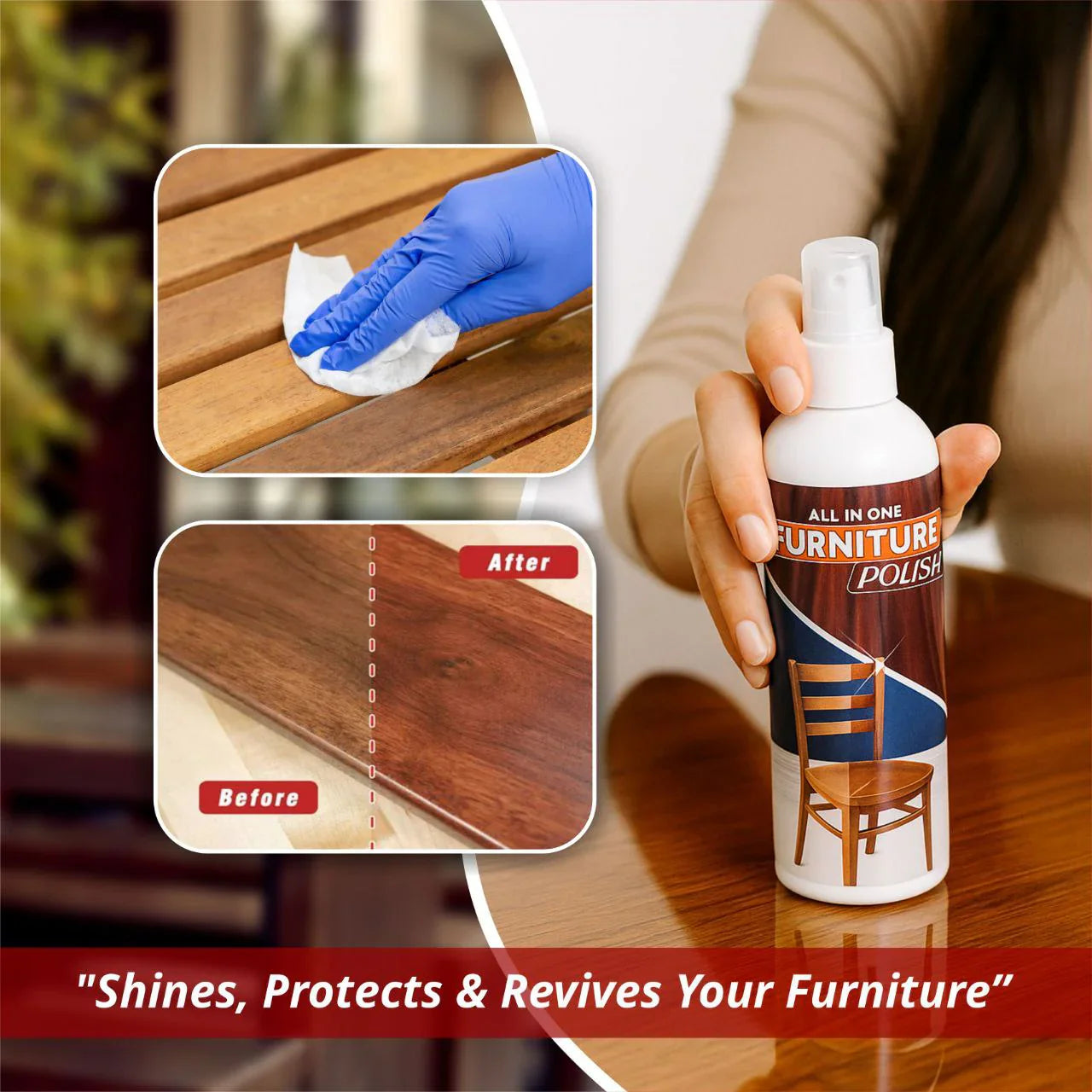 Noviq™️ Natural Beeswax Spray Furniture Polish and Cleaner Spray (BUY 1 GET 3 FREE)