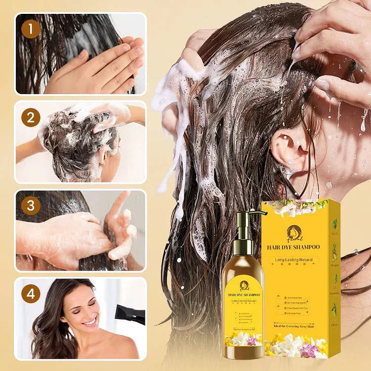 Noviq™️ Japanese Long Lasting Natural Hair Dye Shampoo 🔥 Buy 1 Get 1 Free 🔥